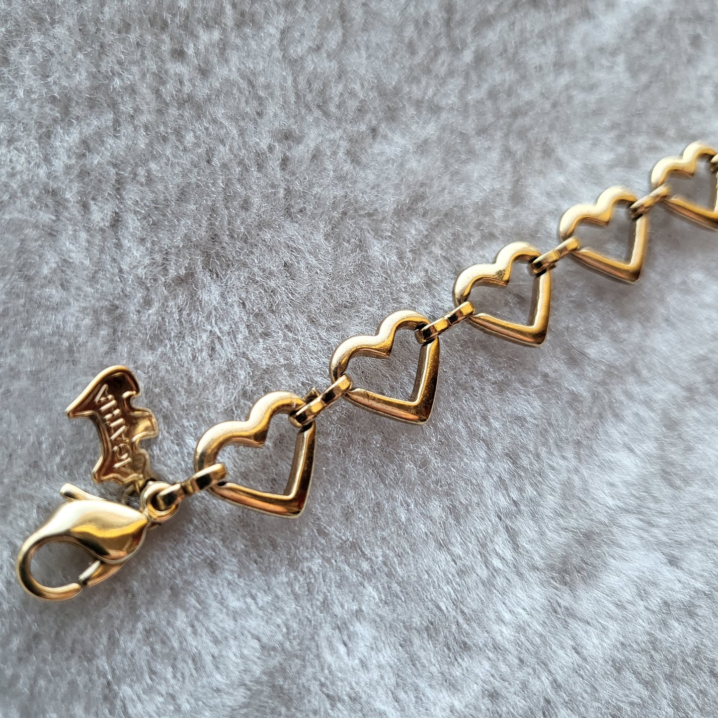 Bracelet - Agatha Gold Heart Link Chain Bracelet