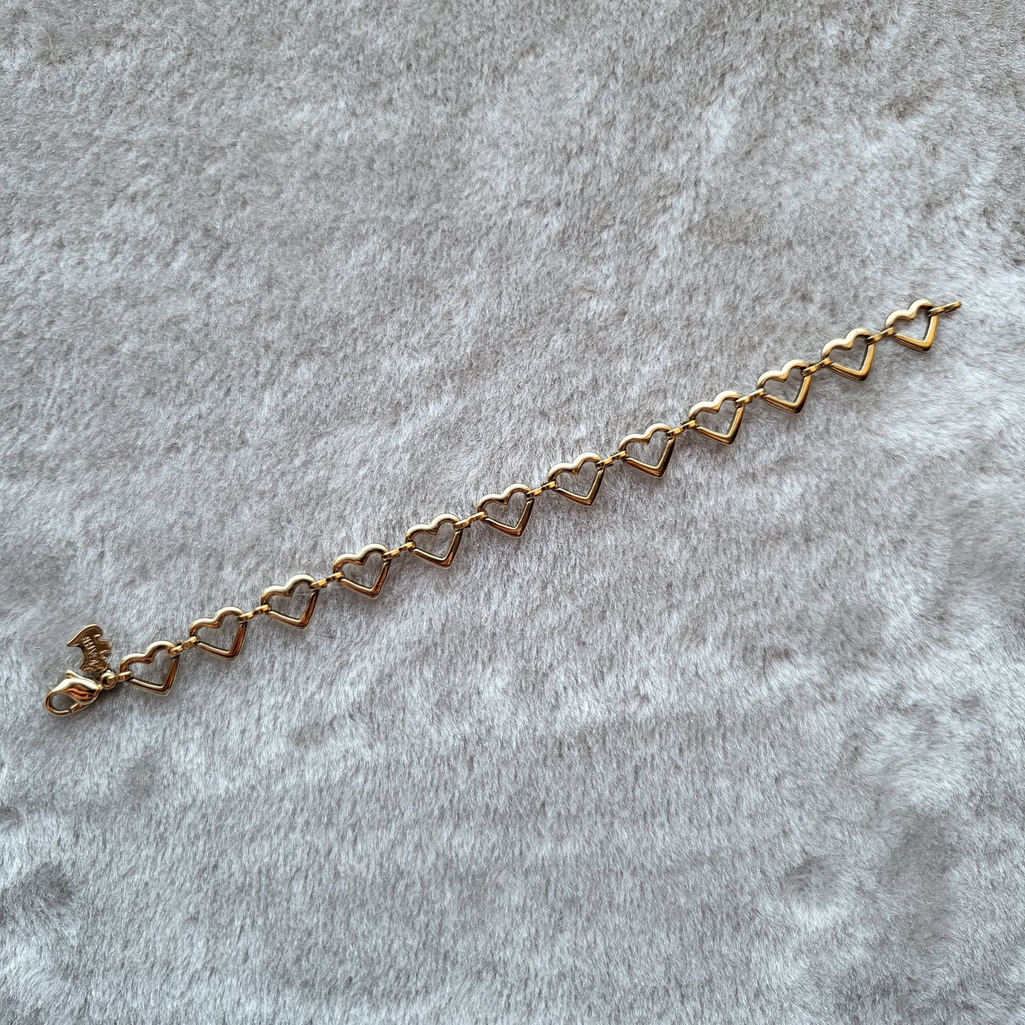 Bracelet - Agatha Gold Heart Link Chain Bracelet