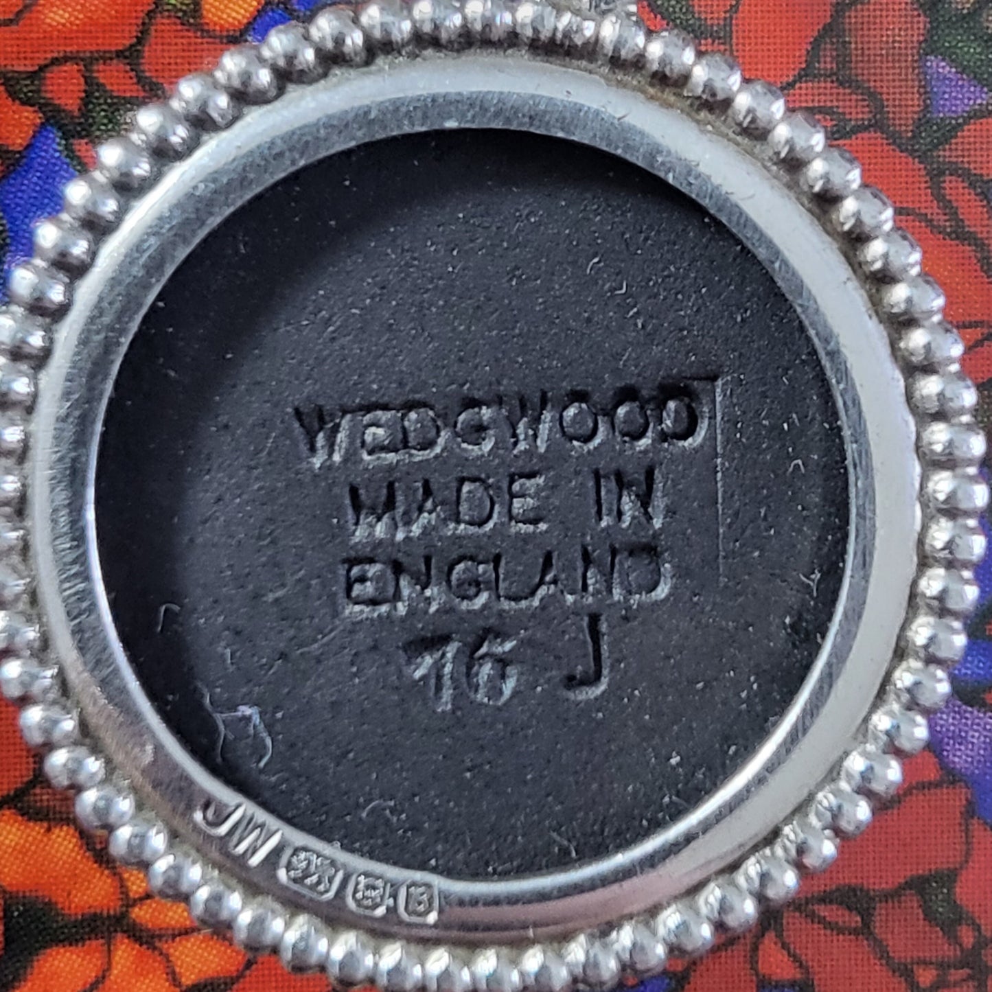 Necklace - Wedgwood Sterling Silver Black Jasperware Cameo Necklace