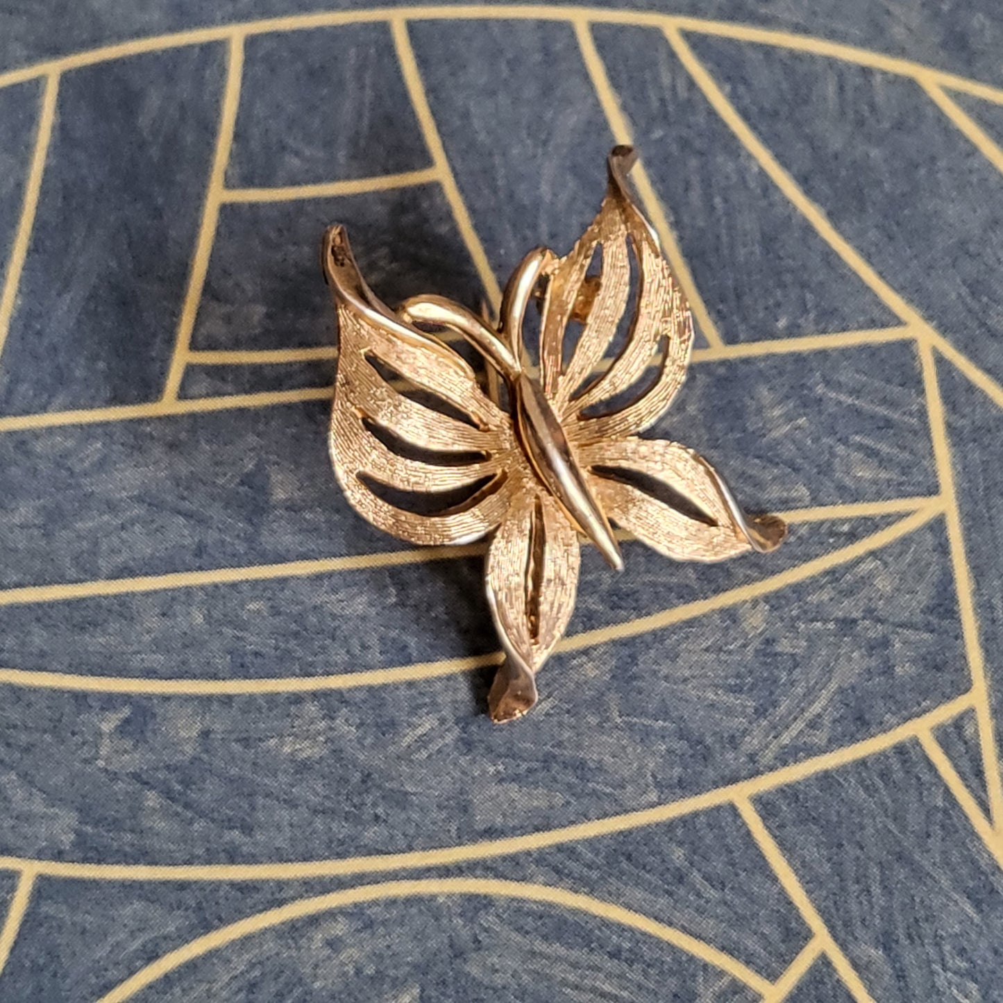 Brooch - Trifari Gold Butterfly Brooch