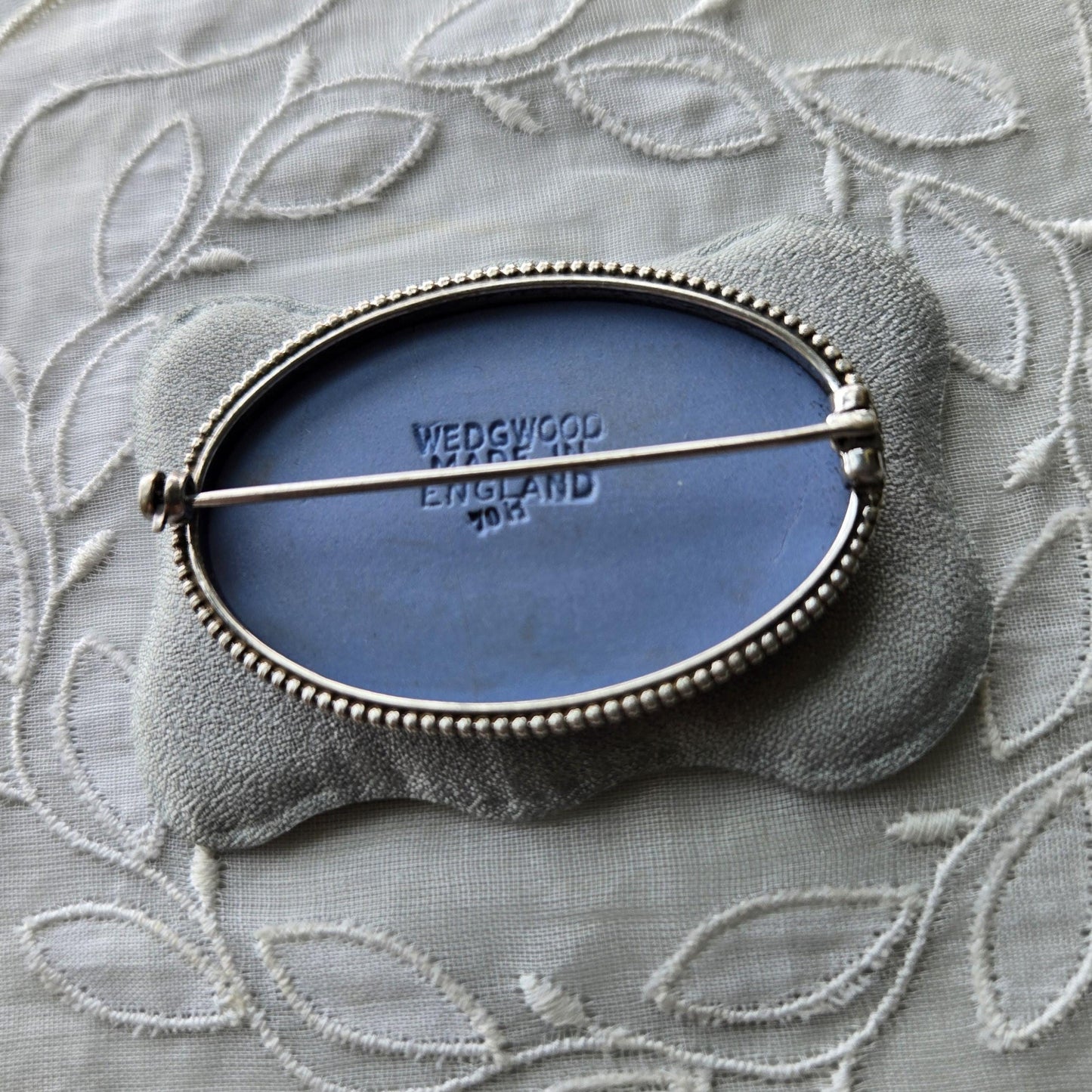 Brooch - Wedgwood Blue Jasperware Cameo Brooch